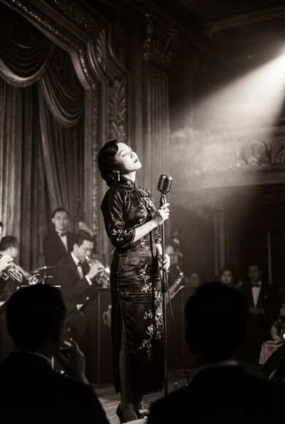 Timeless Elegance: A Songstress in 1930s Shanghai