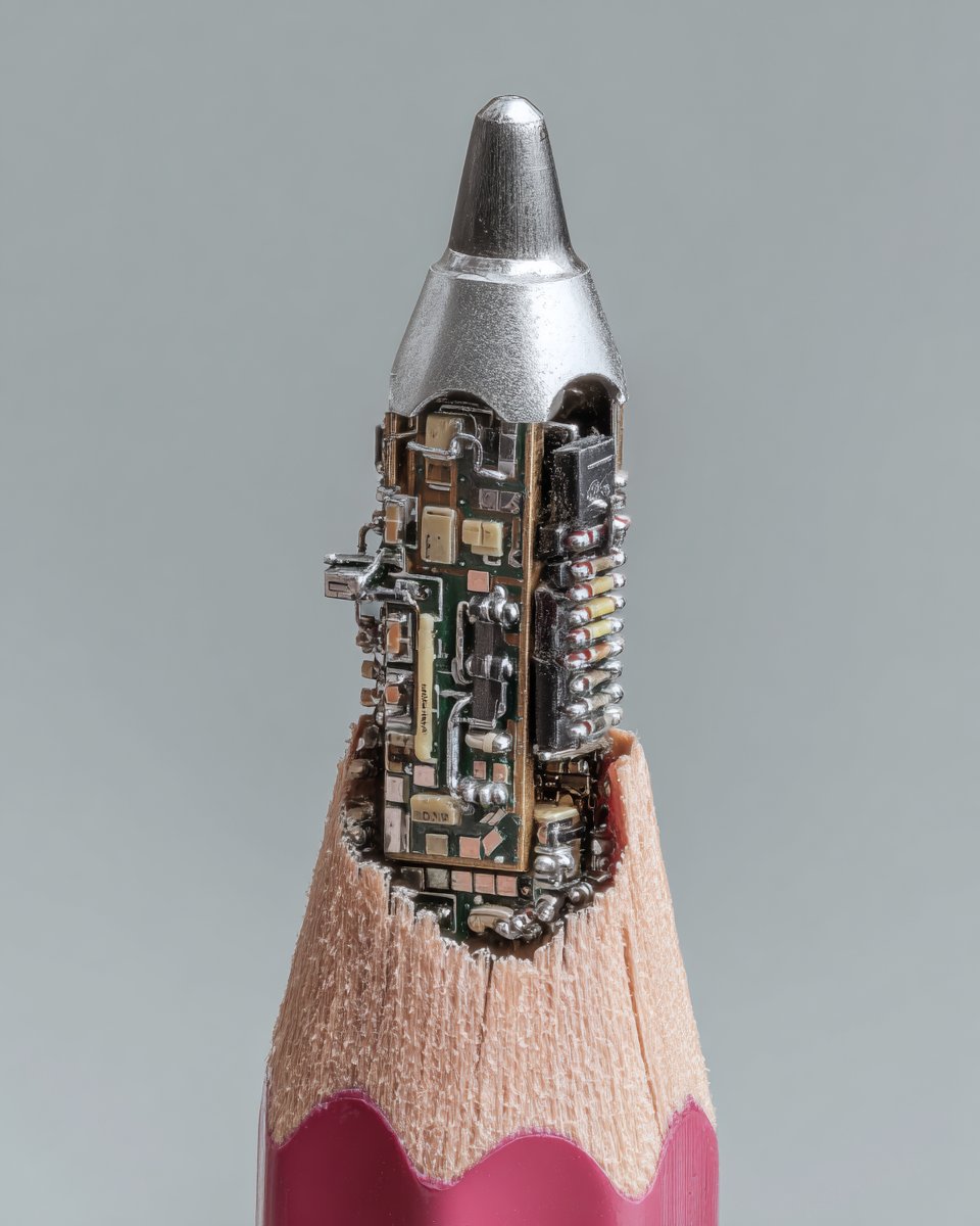 Pencil Meets Microelectronics: A Stunning Fusion