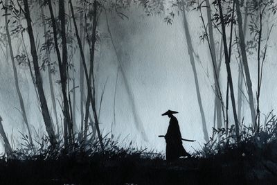 Ethereal Echoes: Ink Wash Wonders