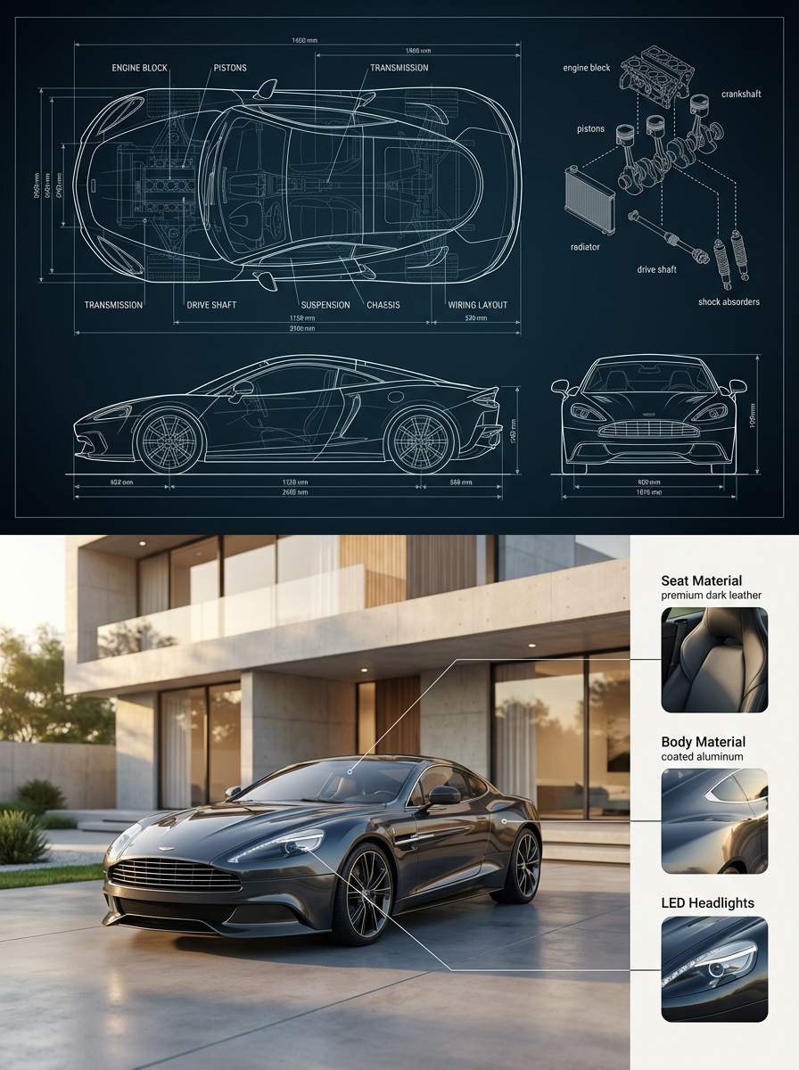 Precision Blueprint Meets Real-World Automotive Luxury