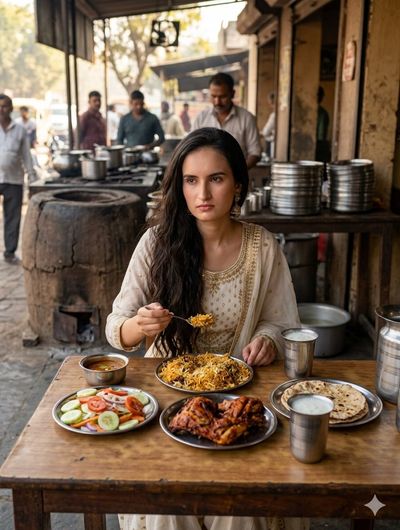 A Quiet Moment at the Dhaba