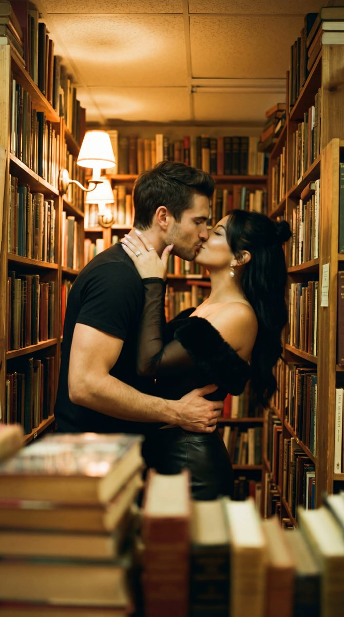 Candid Romance in a Bookish Haven