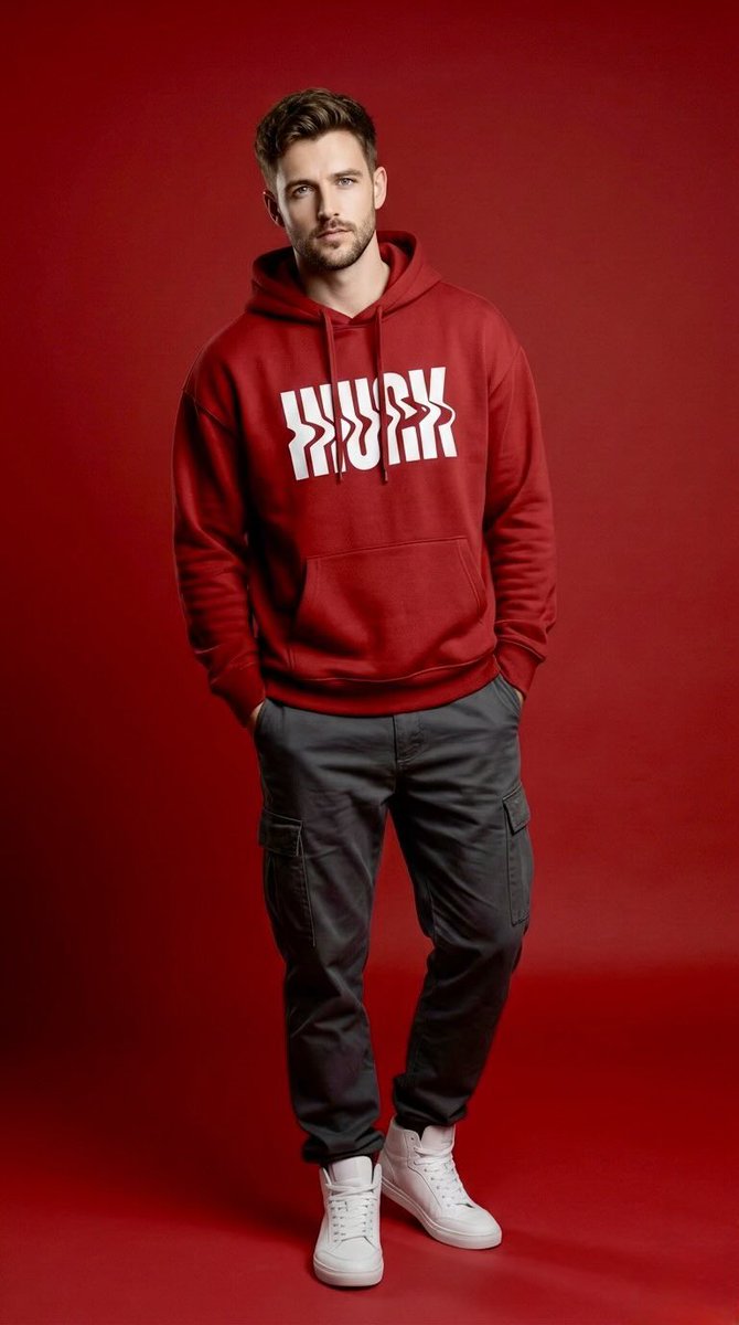 Red Hoodie in Sharp Focus
