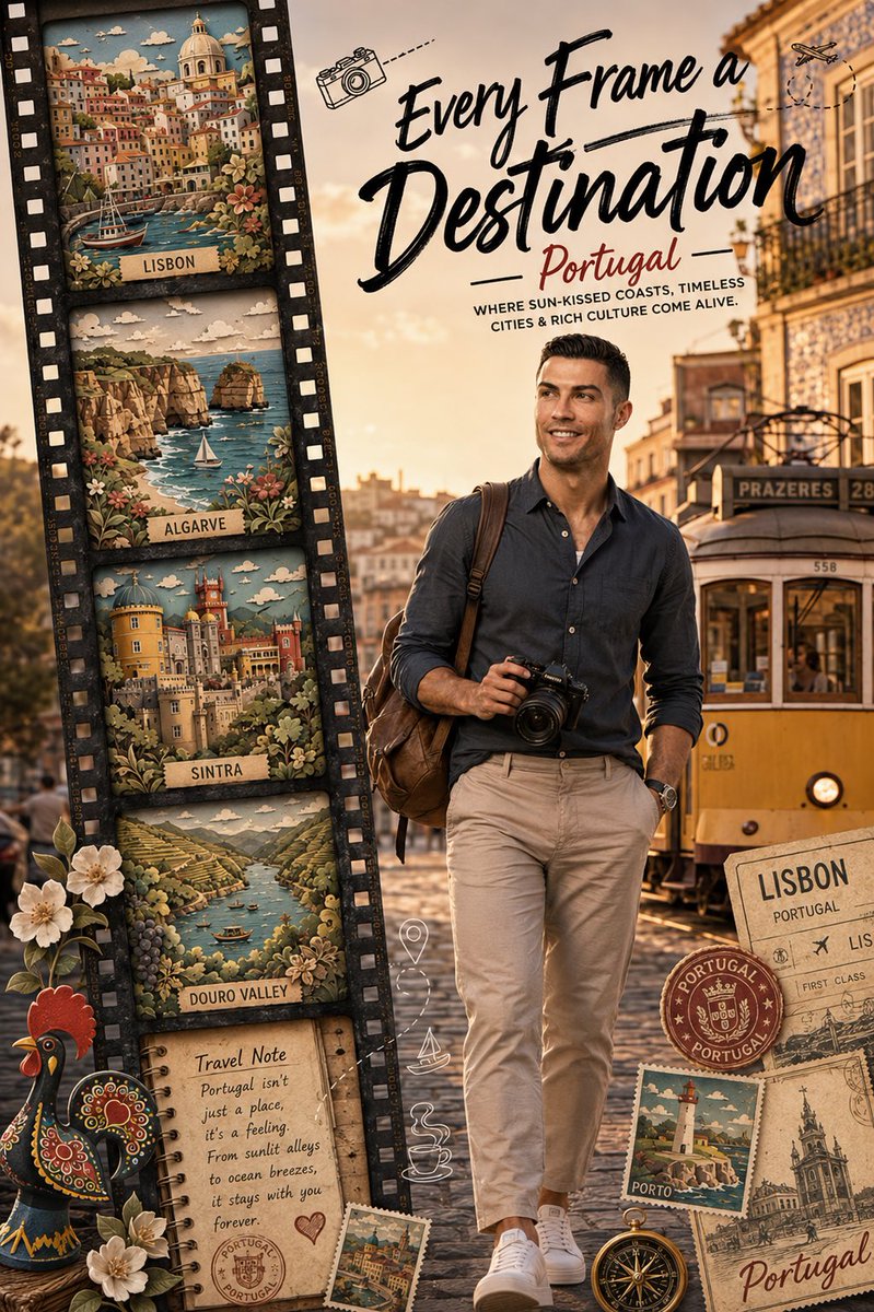 A lone backpacker walks confidently through a blurred Parisian street
