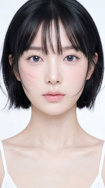 High-Key Korean Beauty Portrait with Ethereal Soft Lighting