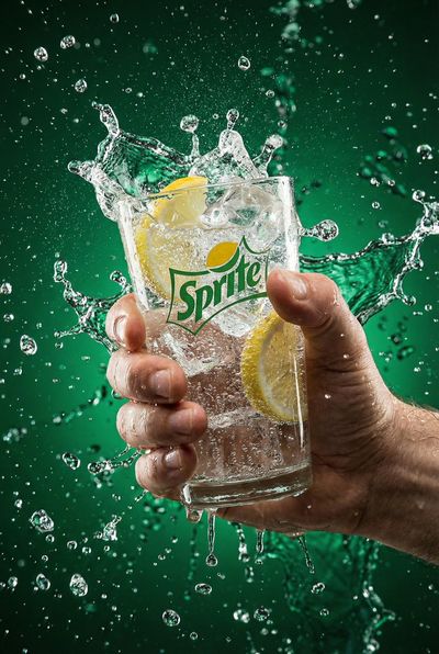 Splash of Refreshment: Cola Captured in Action