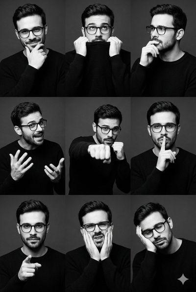 Monochrome Masculinity: A Portrait Series
