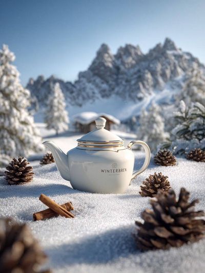 Chic Winter Elegance in Snow