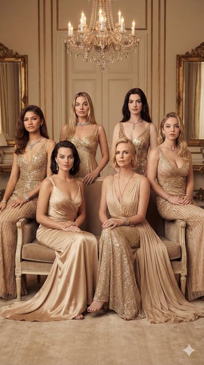 Glamourous Icons Unite: A Regal Portrait