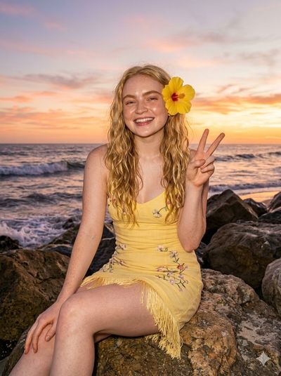Golden Hour Beach Beauty