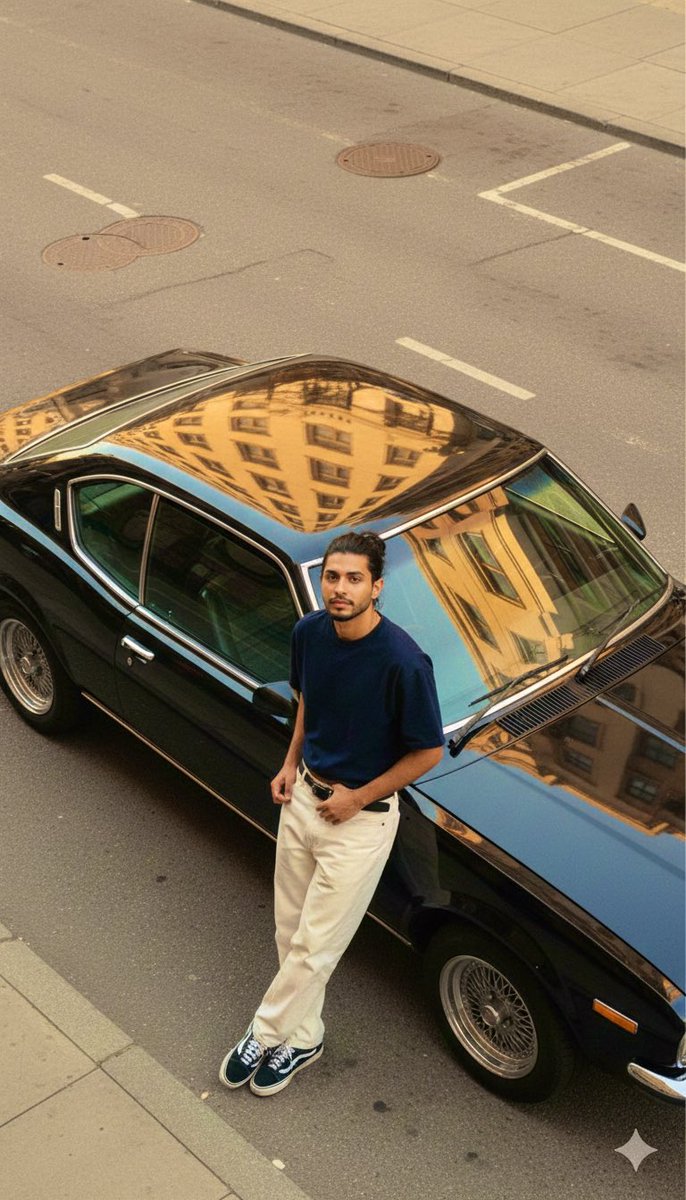 Golden-Hour Street Style: A Black Coupe and Confident Vibes