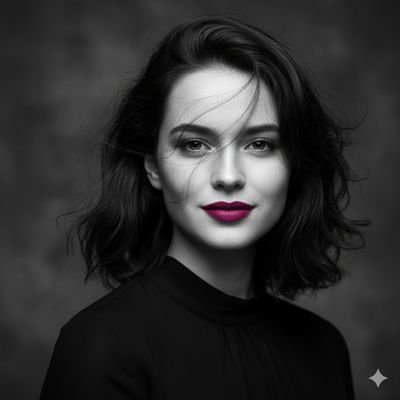 Elegant Monochrome Muse