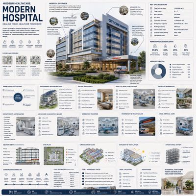 Futuristic Hospital Blueprint: A Visual Guide to Modern Healthcare Design