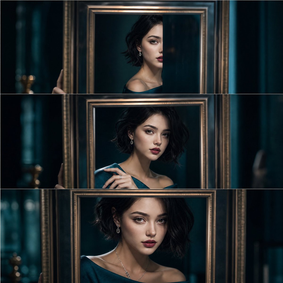 Elegant Editorial Storyboard Captures a Woman's Journey Between Worlds
