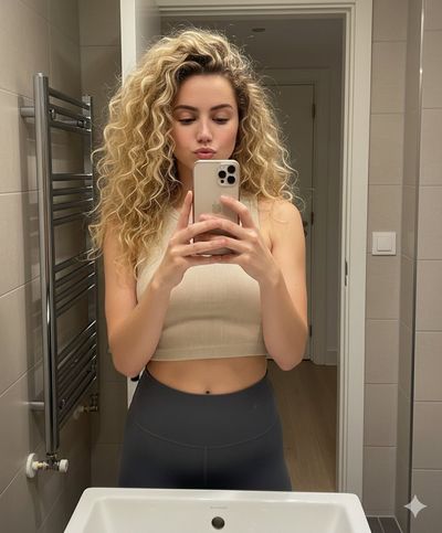 Glamorous Bathroom Selfie Vibes