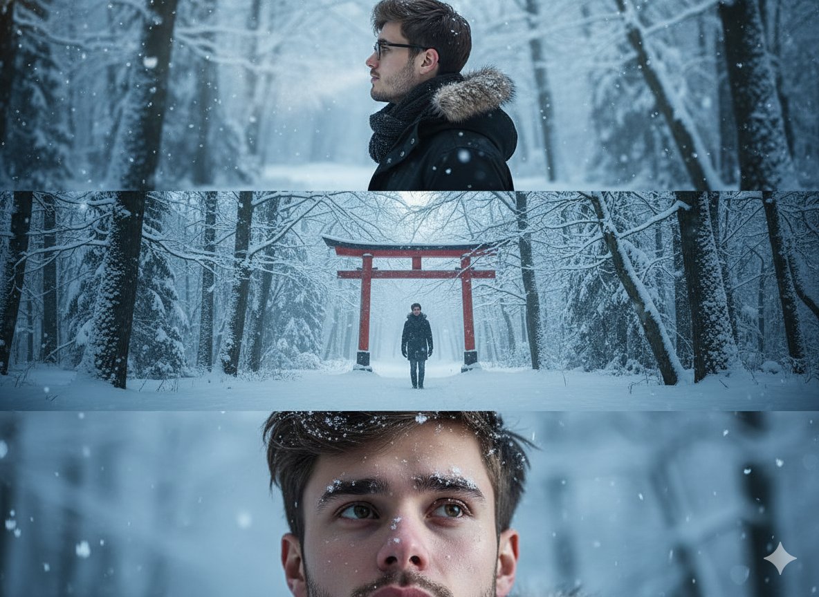 A Winter's Solitude: Reflections in Snow