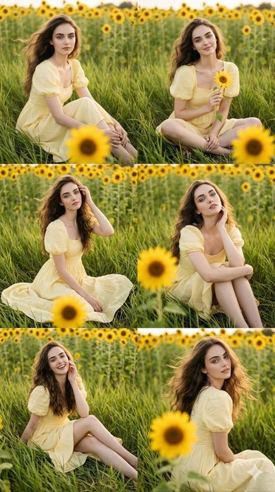 Golden Summer Serenity Among Sunflowers