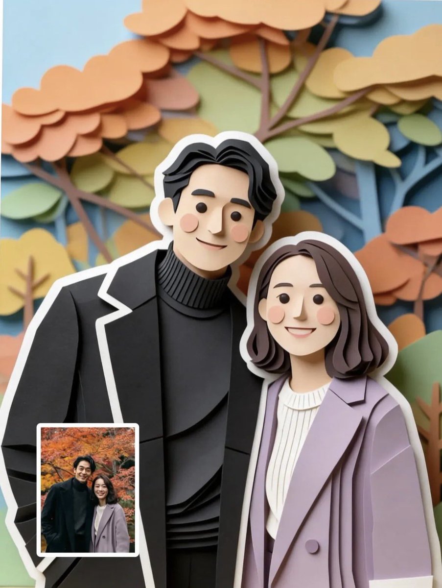 Charming Paper-Cut Diorama Style Illustration