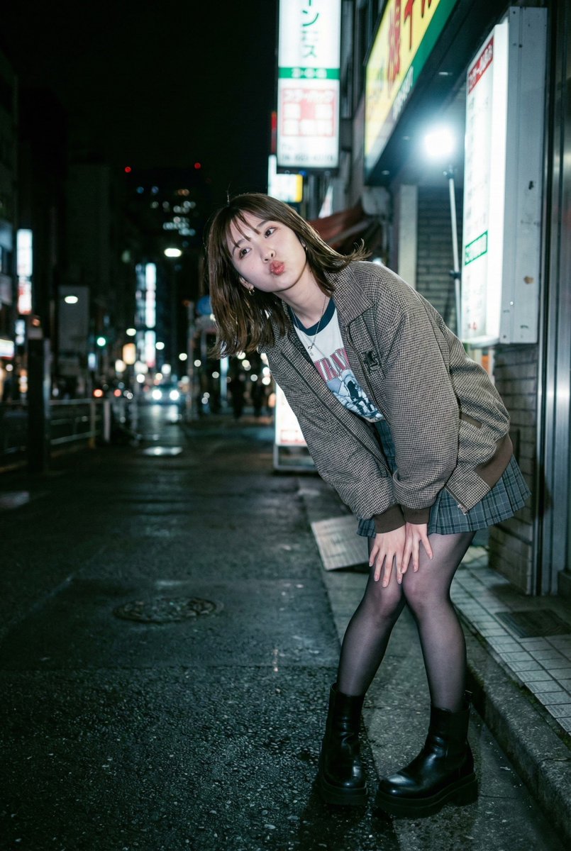 Urban Chic: A Playful Portrait in Street Style