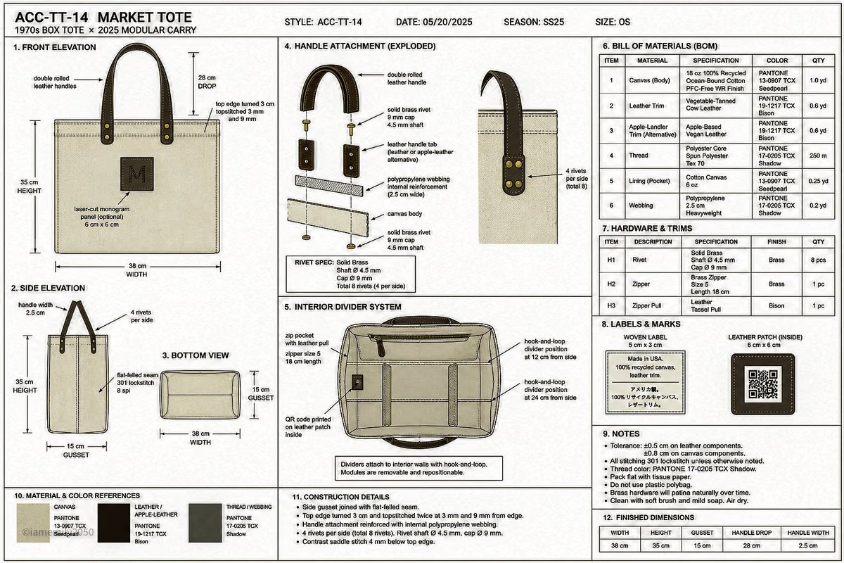 Technical Breakdown of the ACC-TT-14 Tote Design