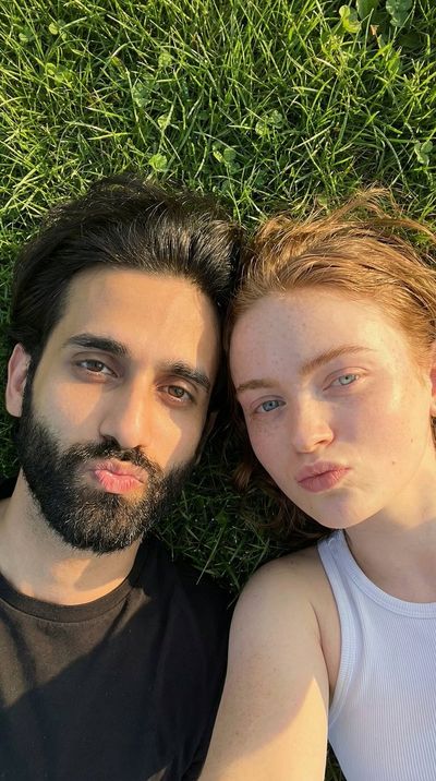 Golden Hour Selfie on Lush Grass