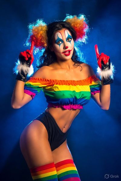 The Modern Clown: A Study in Color and Expression