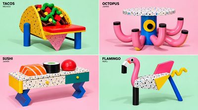 Memphis Group Furniture Inspired by Underrated International Dishes