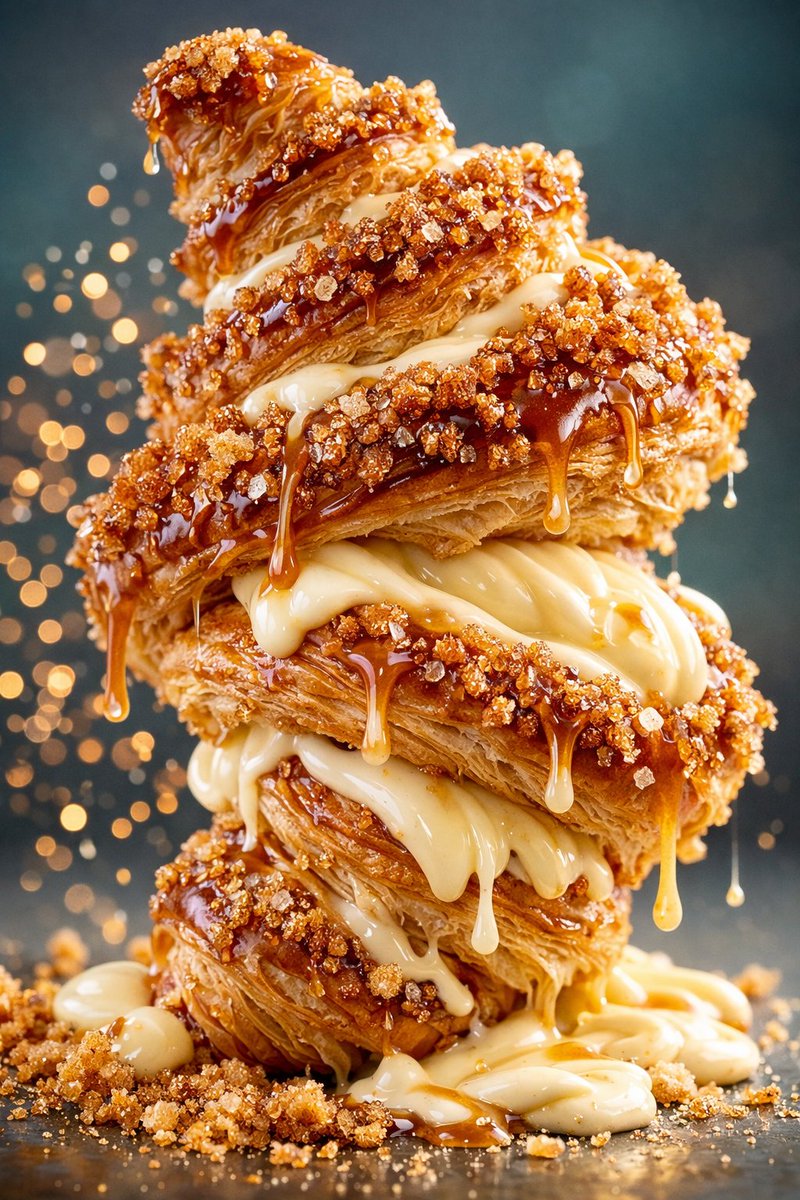 Temptation in Every Layer: The Croissant Cream Dream