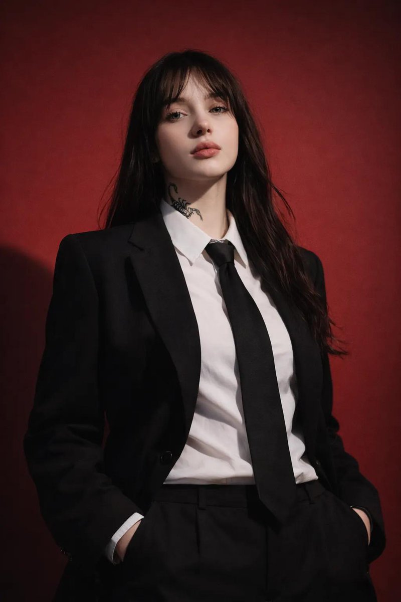 Bold Elegance: Studio Fashion Portrait