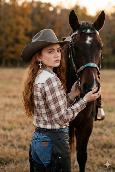 Serenity in the Saddle: A Cowgirl's Connection