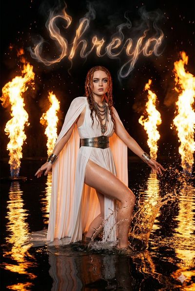 Gothic Fire and Water Elegance