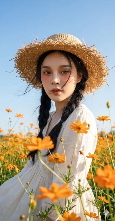 Embracing Nature's Beauty in a Flower Field