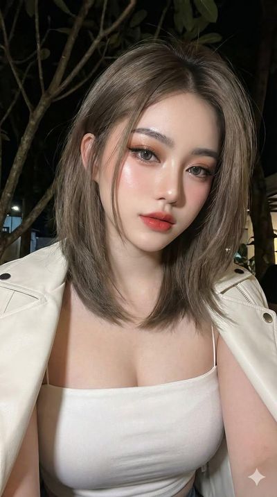 Flawless Elegance in a Cinematic Selfie