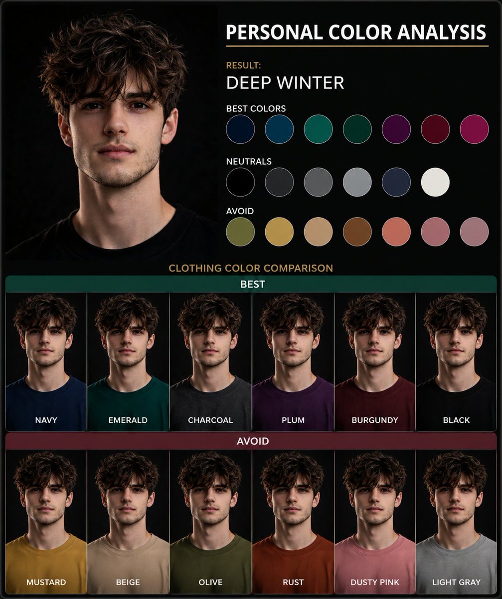 Personal Color Palette Analysis from Portrait