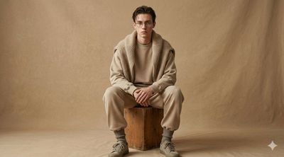 Earthy Elegance: A Minimalist Fashion Portrait