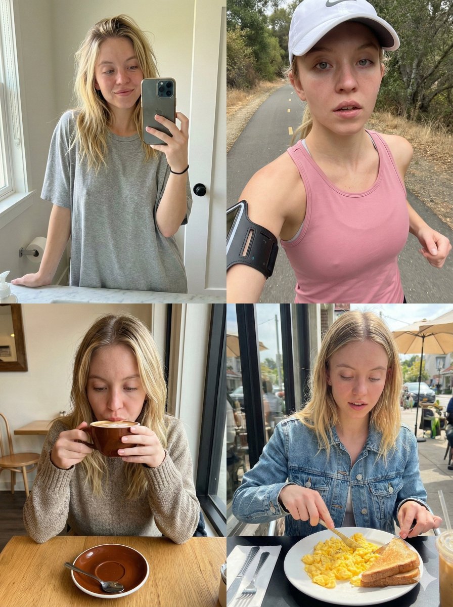 Sydney Sweeney's Authentic Morning Moments