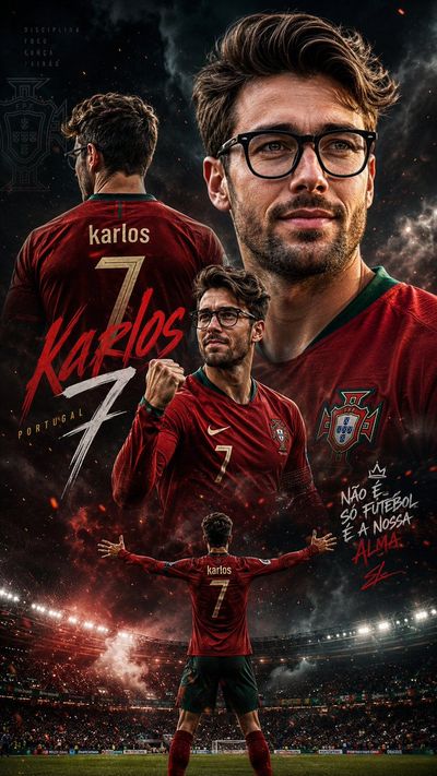 Portugal's number seven stands defiant in stormy stadium night