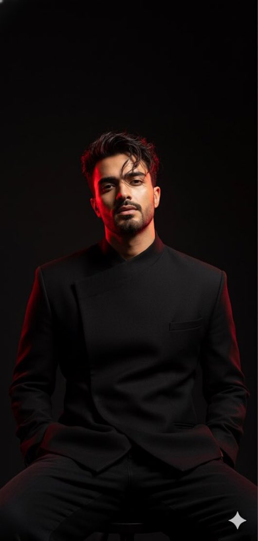 Striking Fashion Portrait of Asian Male Model