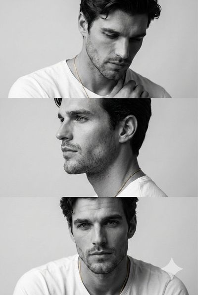Monochrome Masculinity: A Cinematic Triptych