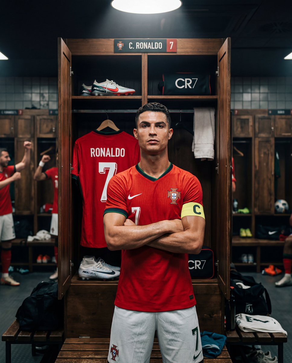 Cristiano Ronaldo: A Moment of Focus in the Locker Room
