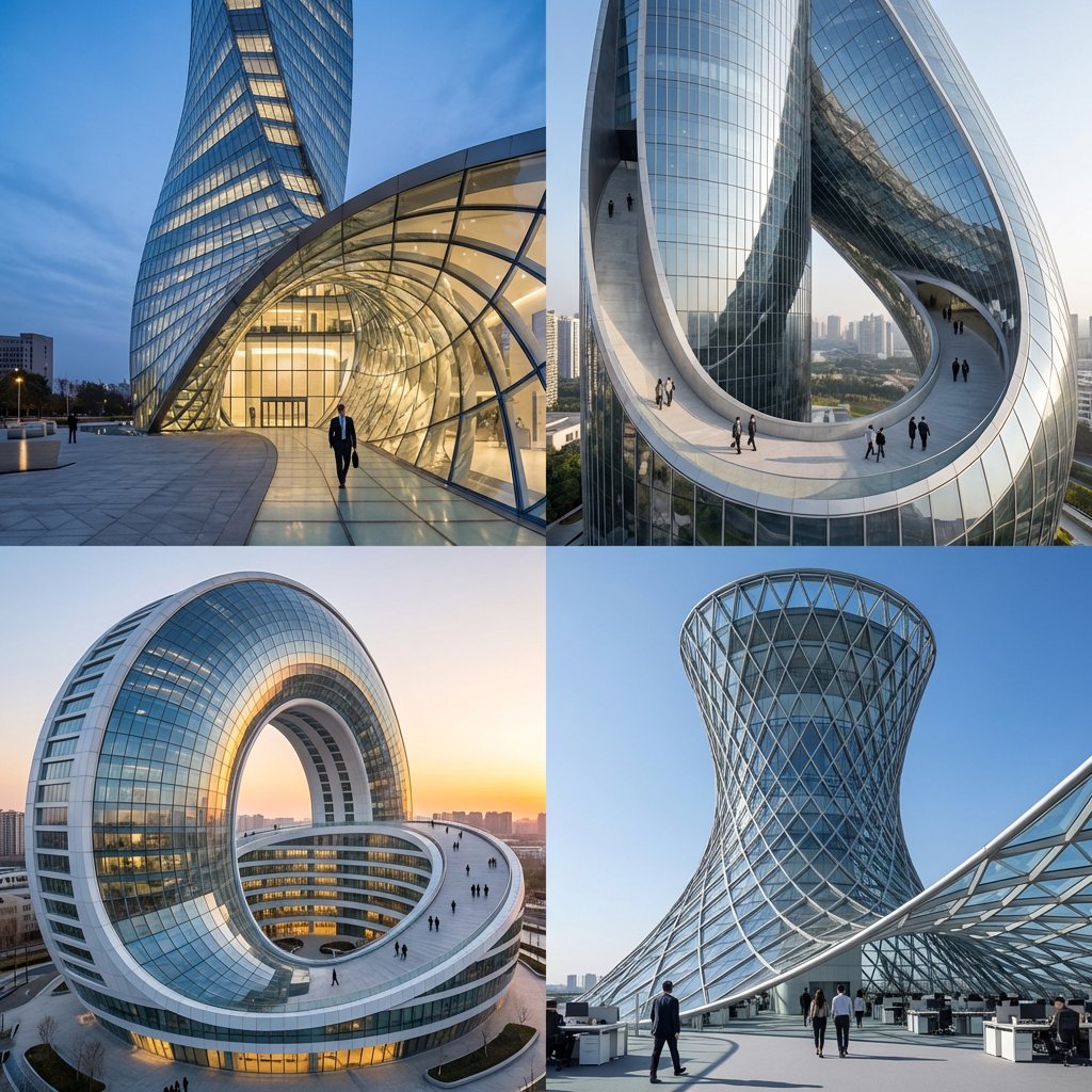 Mathematical Architecture Meets Fluid Design