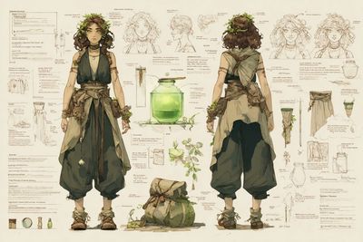 Blueprint Character Concept Sheet