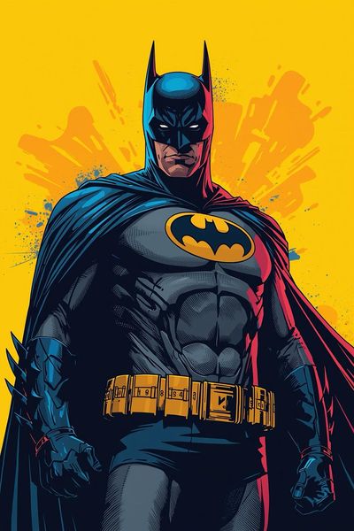 Batman in Ink: A Bold, Cel-Shaded Masterpiece