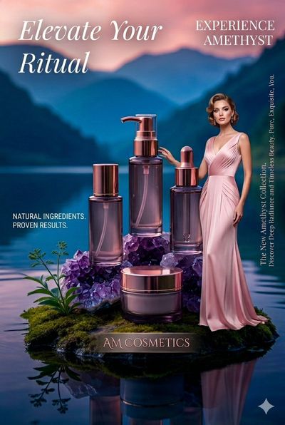 A Timeless Glow: AM Cosmetics Amethyst Collection