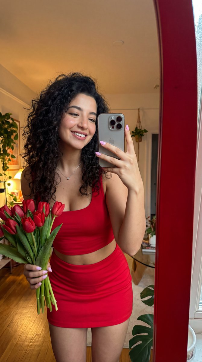 Chic Vibes and Tulip Smiles 🌷✨