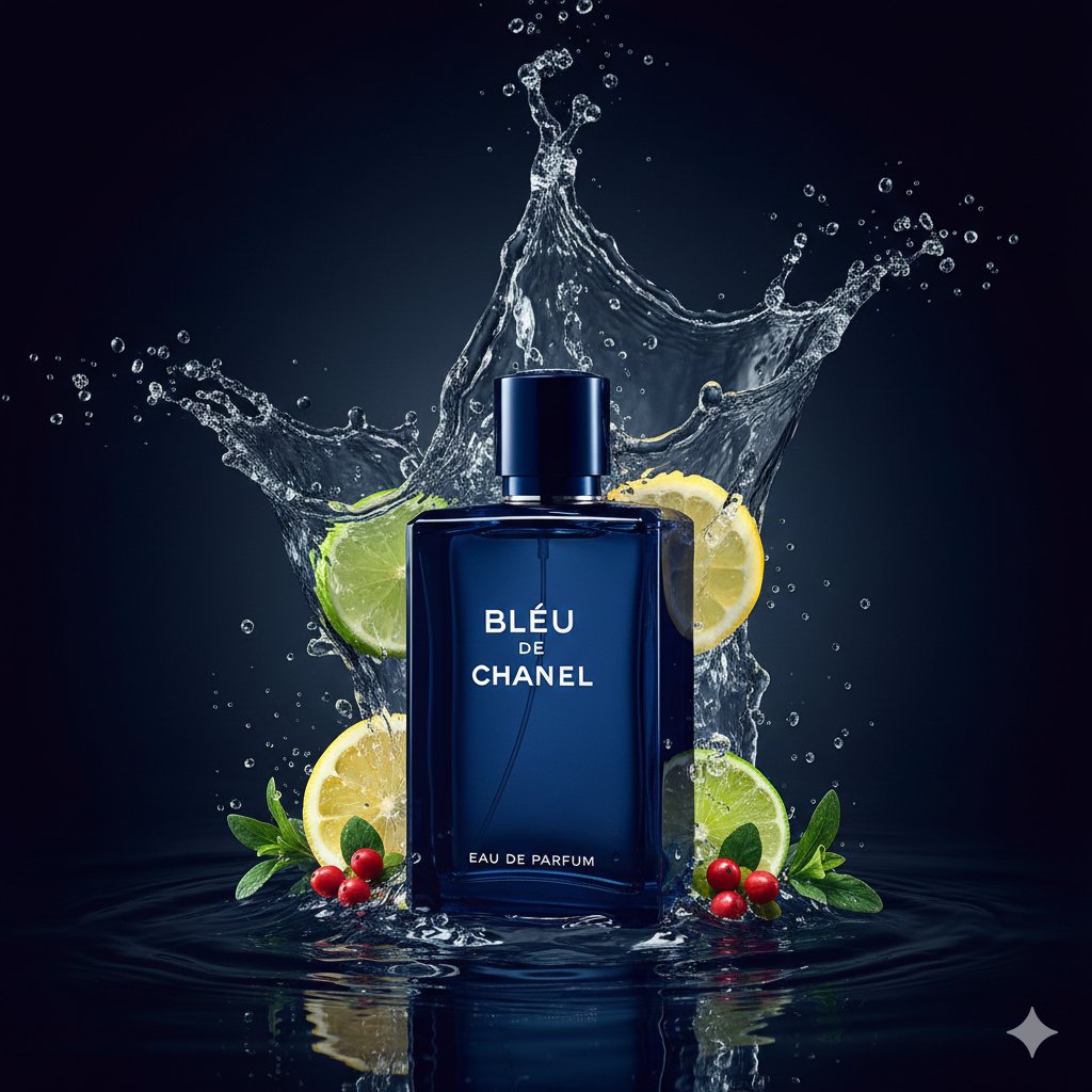Elegant Fusion: Nature-Inspired Perfume Showcase