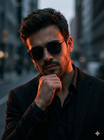 A Cinematic Edge: The Handsome Rebel in Chiaroscuro