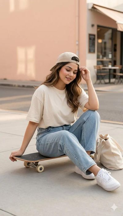 Golden Hour Skate Portrait on a Quiet City Street