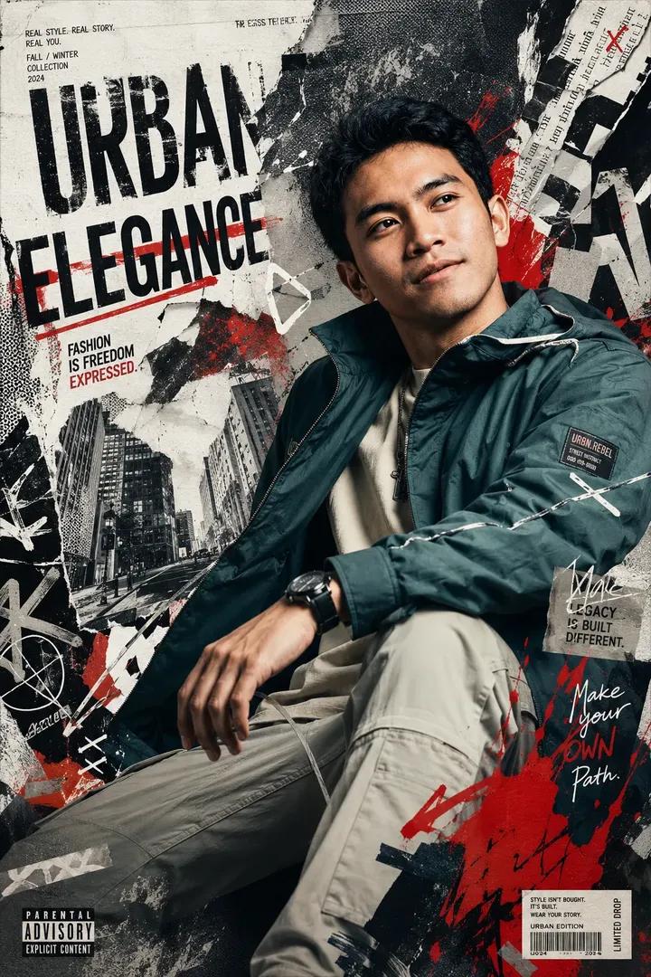 Urban Elegance: The Art of Fashion Collage