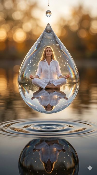 Serenity Encapsulated in a Water Droplet